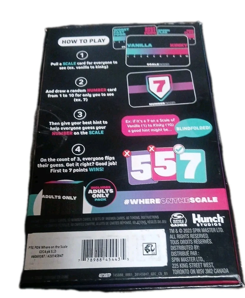 Where on The Scale, a Party Game of Extremes - Image 2 of 3