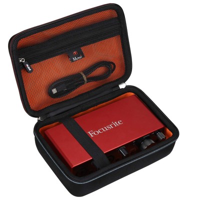 Hard EVA Travel Case Compatible with Focusrite Scarlett 2i2 (3rd Gen) USB Aud...