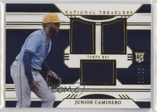2024 Panini National Treasures Game Gear Swatches Trio 4/99 Junior Caminero 16wc