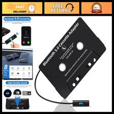 Bluetooth Cassette Receiver - Wireless Tape Player, Aux Adapter, Hands-Free Call