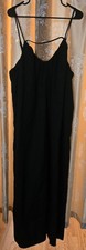 Boohoo Cut Out Maxi Black Dress Size 12