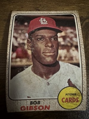 1968 Topps - Bob Gibson #100 (Poor)