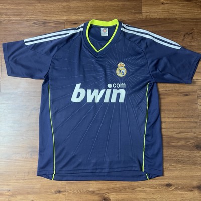 REAL MADRID BLUE SOCCER JERSEY #9 BWIN Ronaldo | eBay