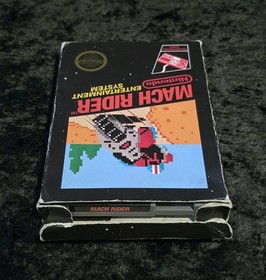 Mach Rider !!! NES Nintendo Early Production 5-Screw Box & Game - Tested!