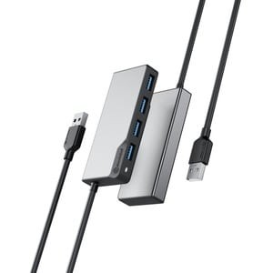 Alogic Fusion Swift Usb Hub Usb 3.2 Gen 1 Type A Portable Space Gray 4 Total Usb
