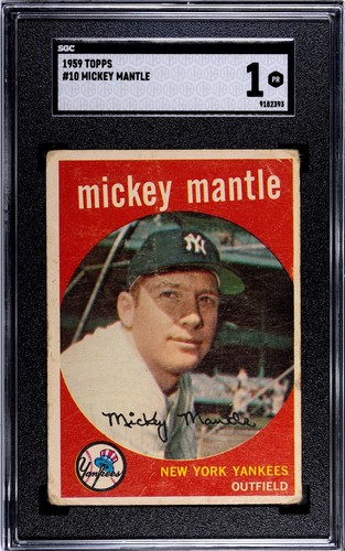 Mickey Mantle #10 1959 Topps card