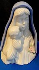 Vtg Illuminated Blessed Mother Mary/Baby Jesus/Rose Night Light Statue Religious — photo 1