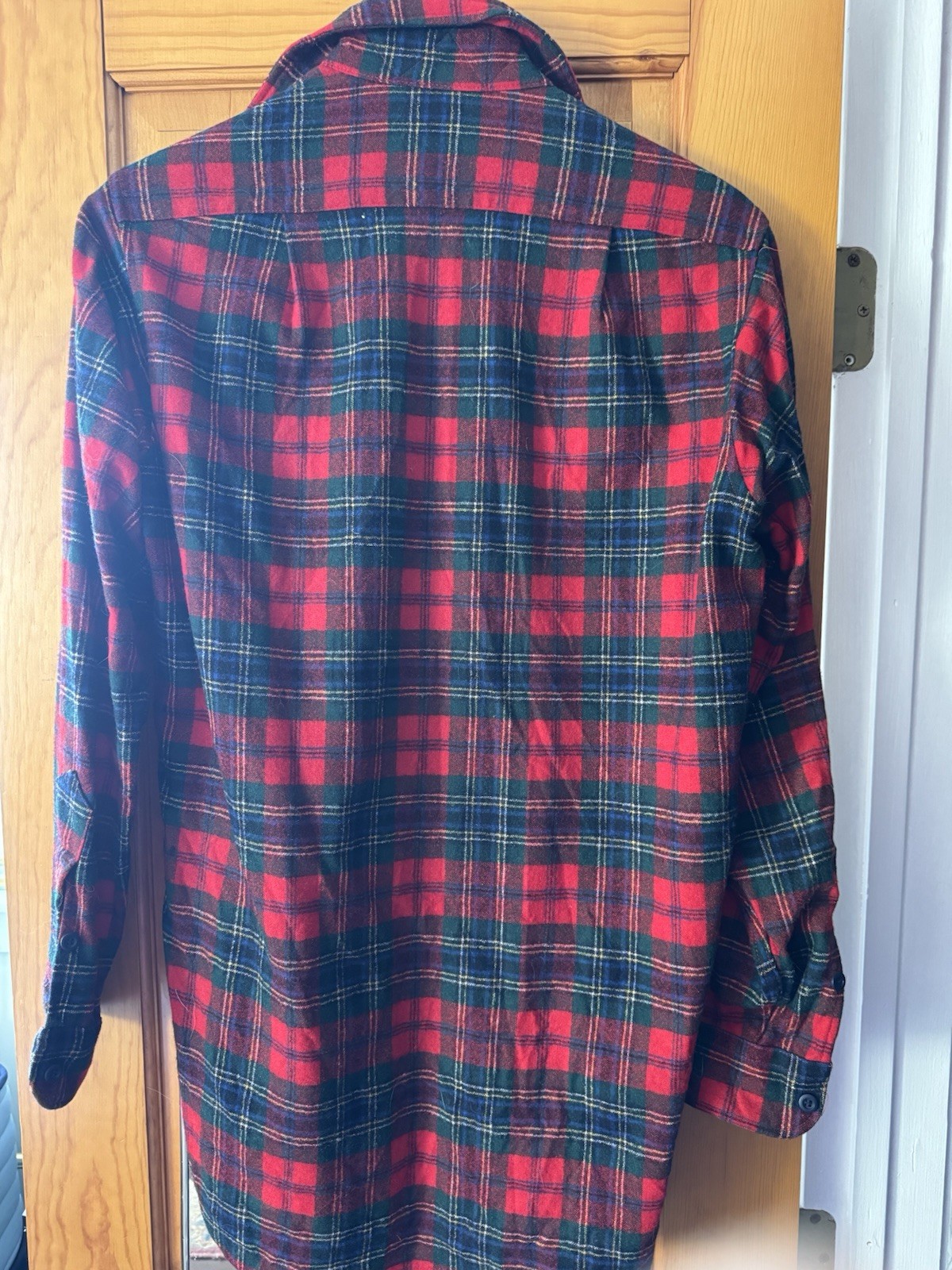 Pendleton Long Sleeve Button Down Wool Shirt L - image 5