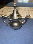Vintage ESSABAR HAMID Arabic Middle Eastern Jerusalem Silver Coffee Teapot