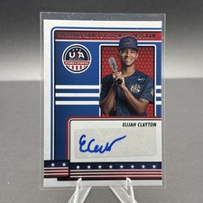 2023 Panini USA Baseball Stars & Stripes Elijah Clayton Auto Foil Rookie