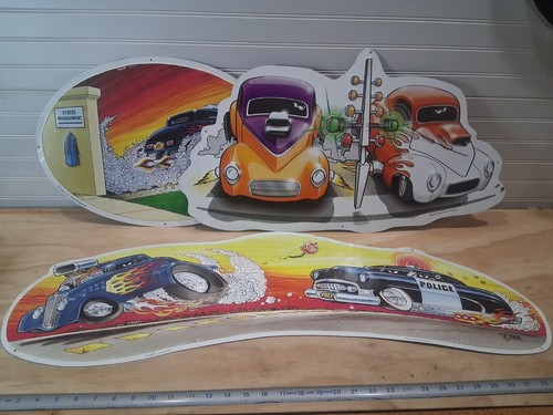 Trosley garage art Metal Decor Man Cave Art Hot Rod Classic Cars
