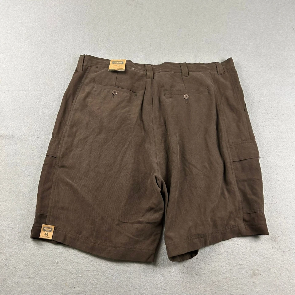 Foundry Shorts Mens 44 Brown Flat Front Cargo Pockets NWT - Image 4 of 4