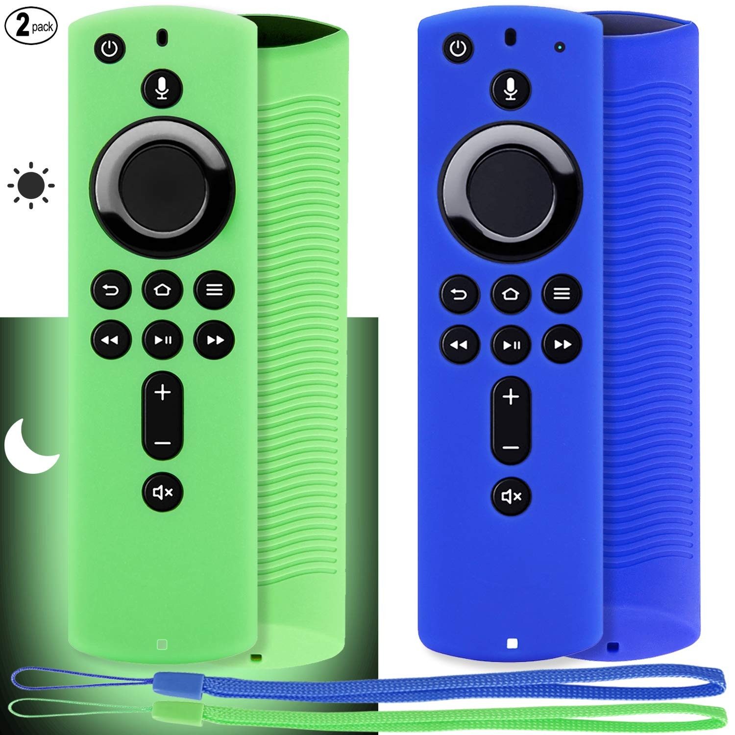 Cover 2-pack, Silicone Case For Fire Tv Stick 4k, Anti-slip