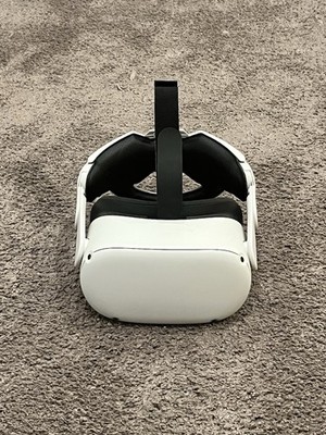 Meta Quest 2 Virtual Reality Headset 128GB with Upgraded Strap - Used Great Cond