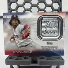 2021 Topps Pedro Martinez 70th Anniversary Logo Patch Series 1 #70LP-PM Red Sox