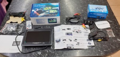 7'' Monitor Funk Rückfahrkamera Rückfahrsystem für 12V-24V Wohnwagen LKW