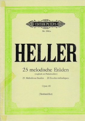 Stephen Heller 25 Melodische Etüden Opus 24 - Edition Peters Nr 3561a