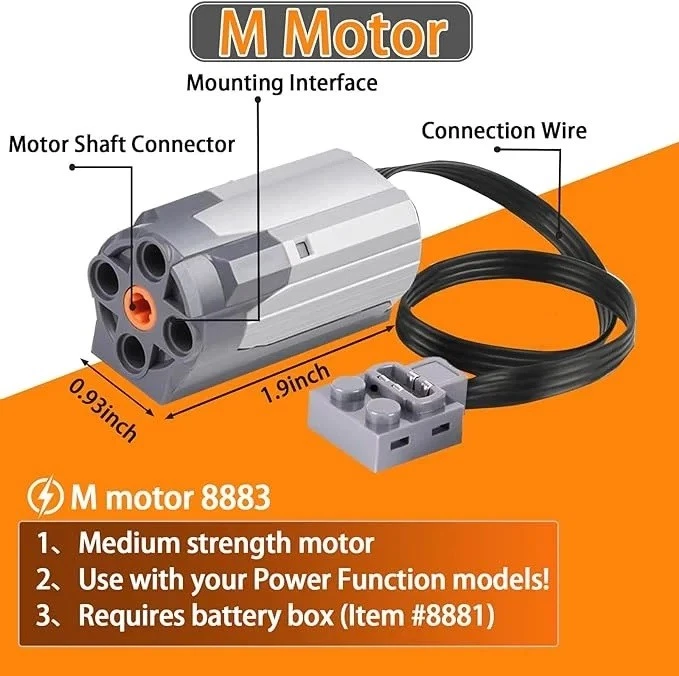 5Pcs Power Functions Technic Motor Remote Receiver Battery Box Fit For Lego - Image 4 of 4