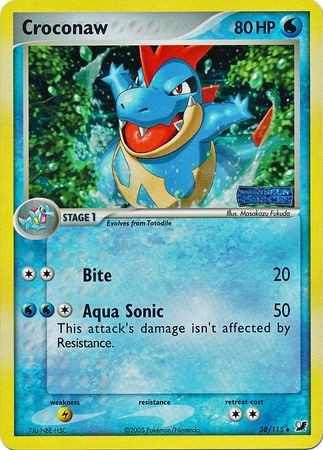 Croconaw - 38/115 - Pokemon Ex Unseen Forces Reverse Holo NM