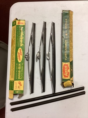 NOS LOT (3) 12'' Anco Turtleback Super Service Wiper Blades NOS PAIR of Inserts