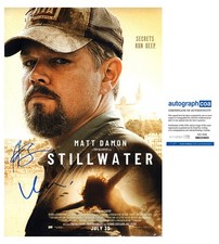 MATT DAMON ABIGAIL BRESLIN AUTOGRAPH SIGNED 12X18 PHOTO STILLWATER ACOA