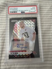 2024 Prizm Tip Reiman Autograph Black Finite PSA 1 Of 1