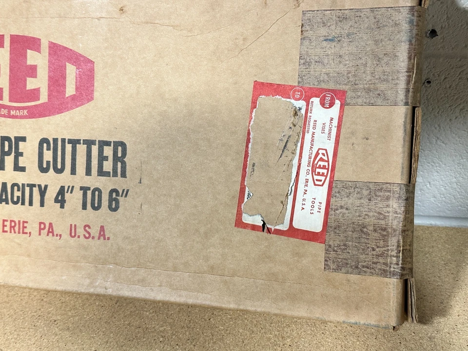 NEW REED Steel Hinged Pipe Cutter No HC-6 Large Capacity 4"-6" in Original Box - Image 3 of 4