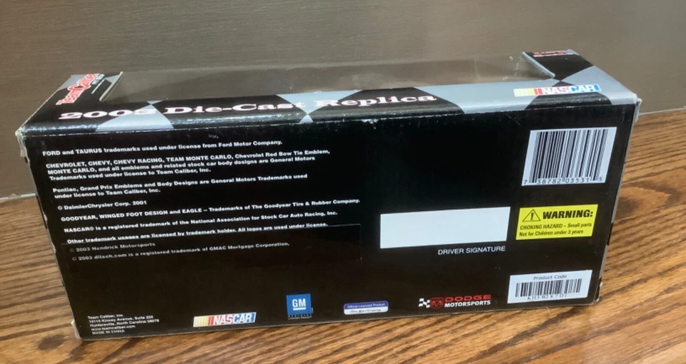 Team Caliber Pit Stop 2003 NASCAR #87 Kyle Busch-Ditech.com Chevy 1:24 Die Cast Foto 3 de 4