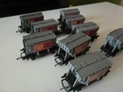 WRENN TUNNEL BULK CEMENT HOPPER WAGONS OO HO GAUGE SET OF 9 GOOD CONDITION