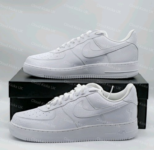 Nike Air Force 1 Low X Kobe 'Forever White' IB0018-100 UK 11 nuove spedizione veloce - Foto 2 di 7