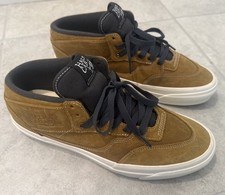 VANS Premium Half Cab Reissue 33 LX Wax Leather Sneakers Golden/Brown, 12