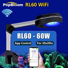 PopBloom RL60 60W Marine Led Aquarium Light for Reef Coral Saltwater Fish Tank