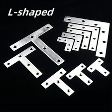 PLATES MENDING BRACES CORNER STRETCHER ANGLE TEE T /L BRACKETS SMALL LARGE METAL