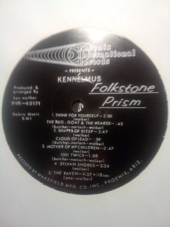 RARE PRIVATE ACID PSYCH GARAGE MONSTER " KENNELMUS " FOLKSTONE PRISM ORG LP EX!! Foto 4 de 4