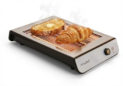 Flachtoaster  Für Brot und Backwaren  Flachbett Toaster mit 900W Leistung  E...