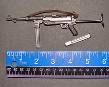 Ametralladora alemana MP40 Dragon Segunda Guerra Mundial escala 1/6 para figuras de acción de 12"