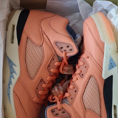 Jordan Air Jordan 5 Herren Mid Top Leder Sneaker Orange EU44 US10 DM0582-641