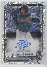 2021 Bowman Chrome Prospect Speckle Refractor /299 Milkar Perez #CPA-MP Auto fm0