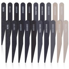 Honoson 20 Pcs Sanding Sticks for Plastic Models Polishing Sticks Assorted Metal