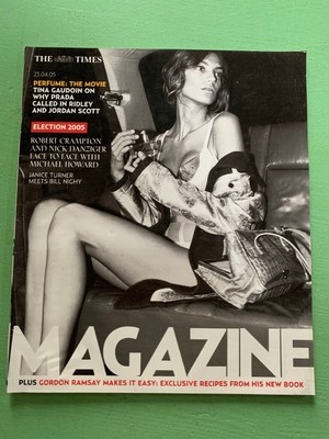 TIMES mag 23-April-2005 Daria Werbowy Prada Bill Nighy Tot Taylor Audrey Hepburn
