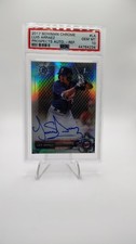 2017 1st Bowman Chrome Prospect Auto Refractor /499 Luis Arraez #CPA-LA PSA 10 