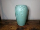 Unmarked McCoy Matte Green Pottery Vintage Arts Crafts Leaf & Berry Vase 8”