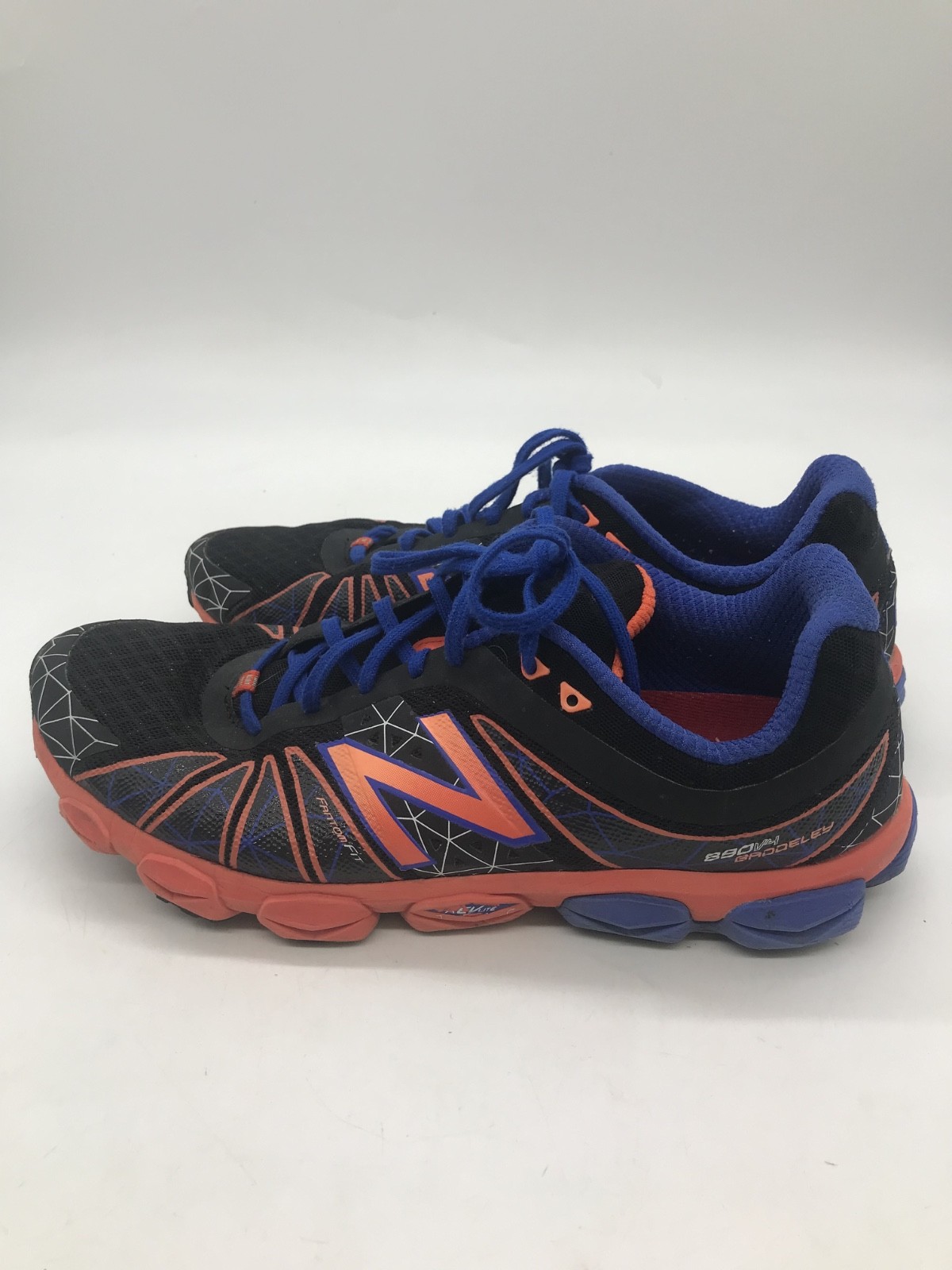 new balance mens 11.5D baddeley black blue revlite fantom fit lace up