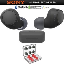 Sony WF-C510 Truly Wireless Earbuds, Black  Bonus Tips Bundle