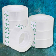 Clear Transparent Tape Rolls 3/4" x 1000" Dispenser Refill 16 Tape Rolls Scotch