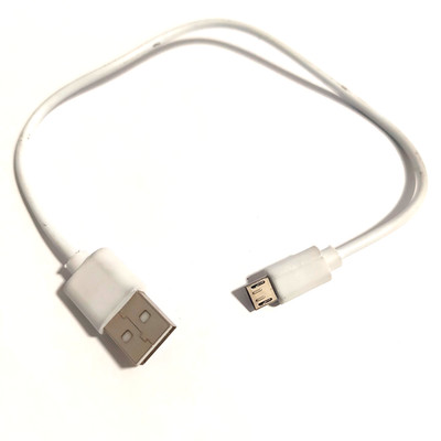 1Ft Micro USB Cable Short Fast Charging Data Sync Cord for Android Samsung White