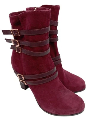 TAMARIS Botte courte Dames Botte haute T EU 40 rouge élégant - Photo 1/4
