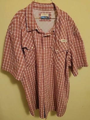 Magellan Mens XXL Button Up Moisture Wicking Short Sleeved Fishing Shirt *