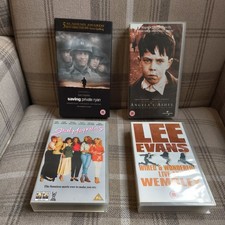 4 VHS cassettes Saving Private Ryan Angela's Ashes Steel Magnolias Lee Evans 