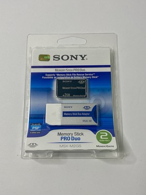 Sony Memory Stick PRO Duo - MSX-M2GS - 2GB Magic Gate Memory Card New! + Adapter